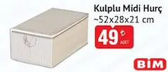 KULPLU MİDİ HURÇ 52X28X21 CM